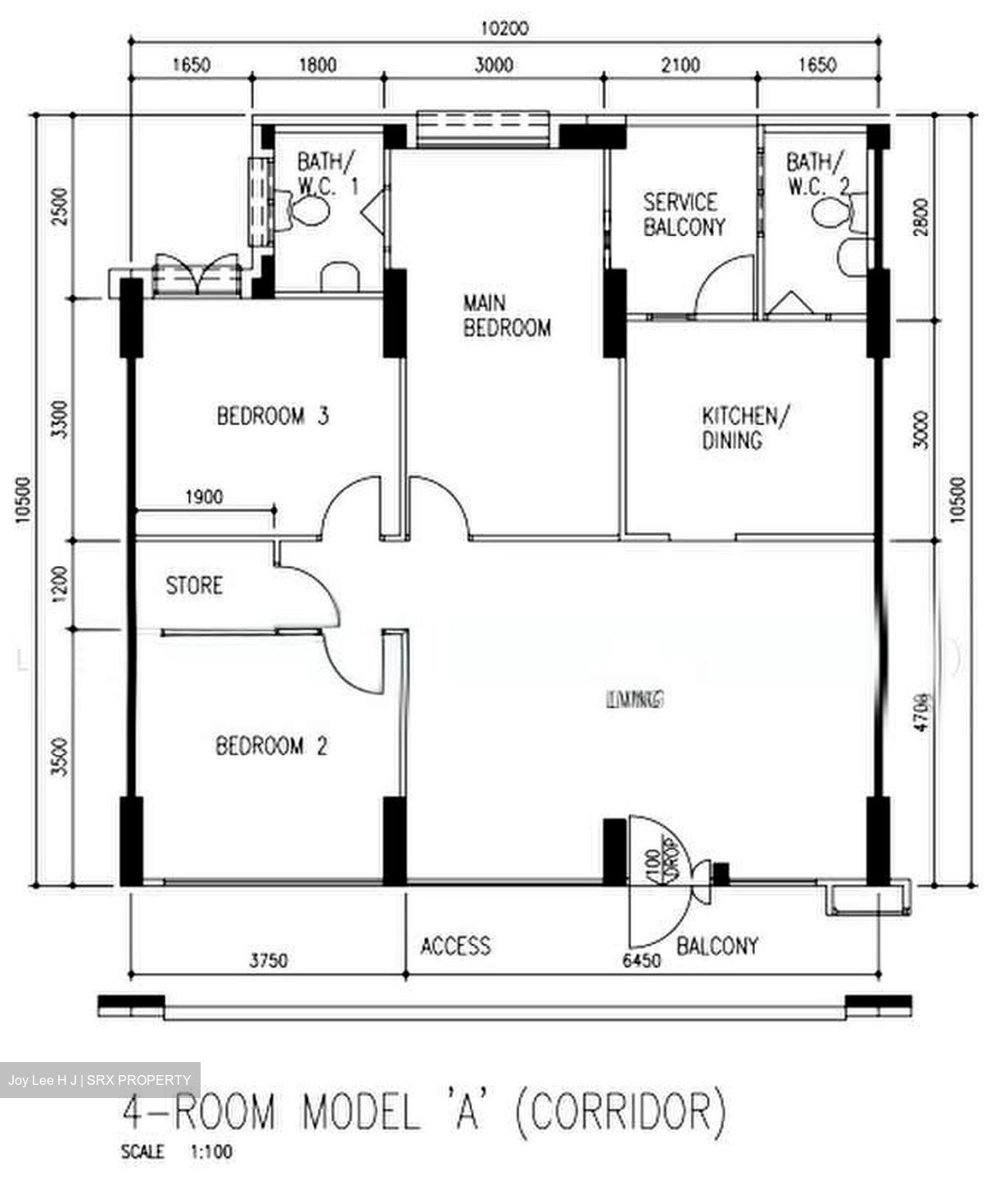 Blk 790 Woodlands Avenue 6 (Woodlands), HDB 4 Rooms #603136341